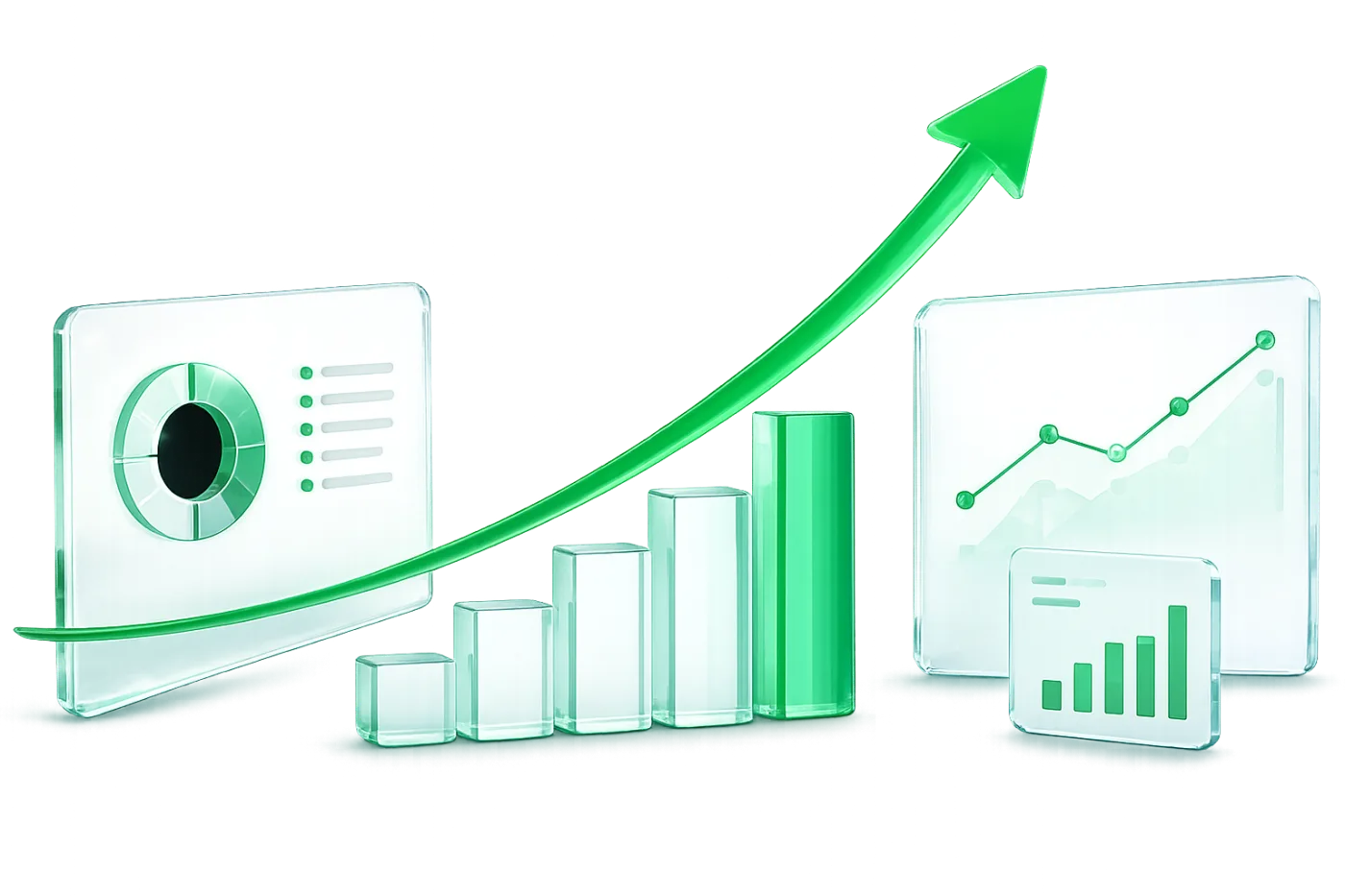 Gráfico de crecimiento de trading con IA de Boost 2U Axid
